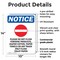 Signmission Please Do Not Flush, 10 in W x Rectangle, Plastic OS-2PACK-NS-P-1014-V-17383 - alternate 4